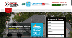 Desktop Screenshot of logikroofing.com